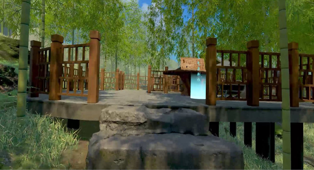 溪口竹工艺馆VR体验 - 虚拟竹林与传统竹编文化沉浸式学习场景