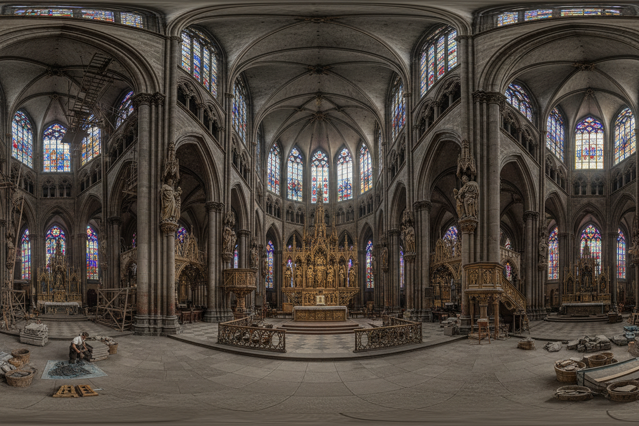 1926年科隆大教堂内部VR全景图