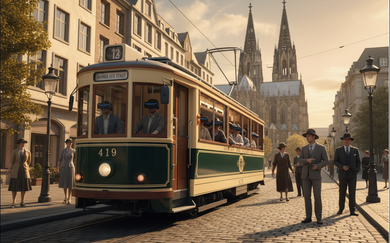 德国科隆TimeRide VR时空列车 - 前行视角