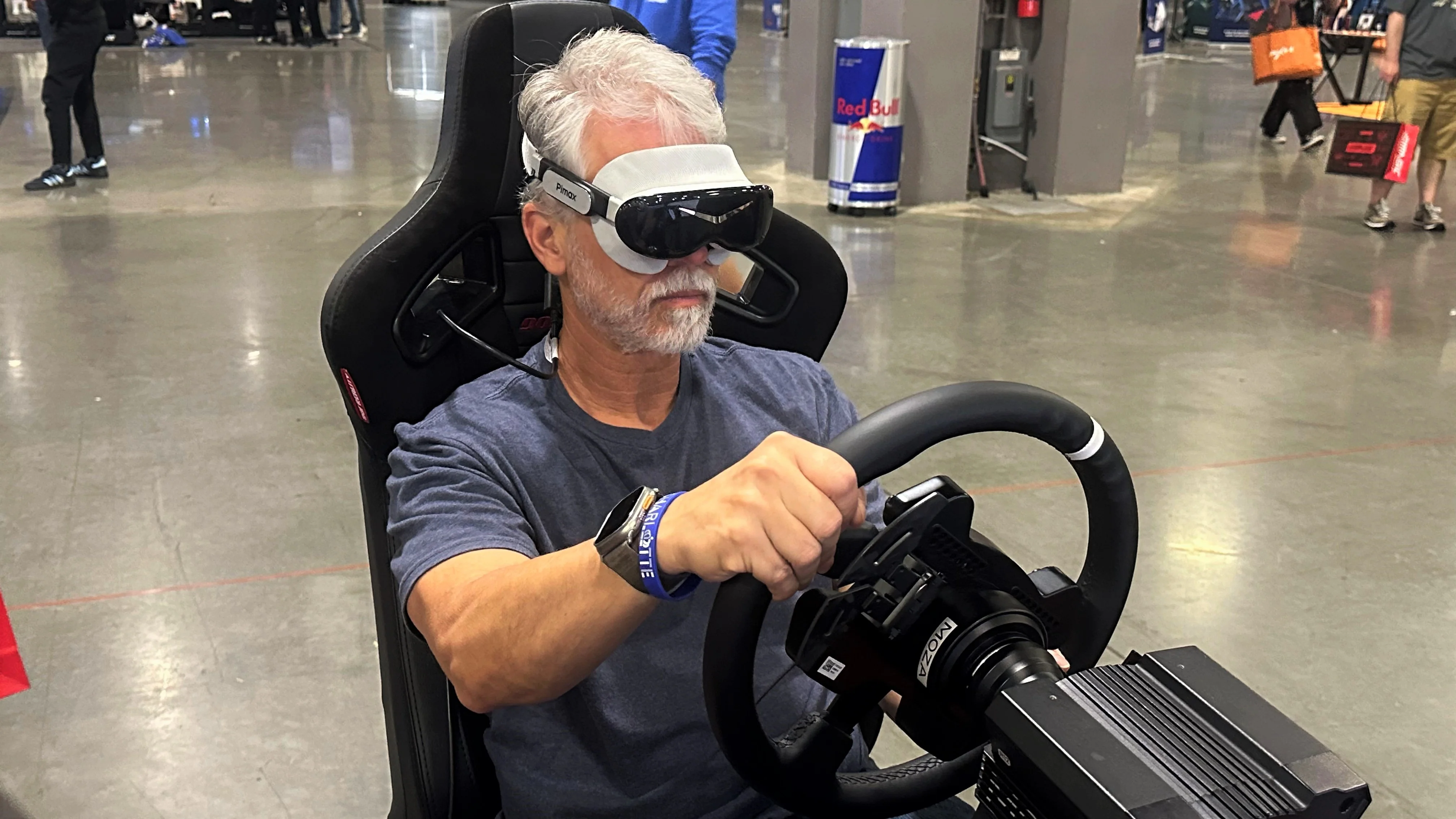 Pimax Melbourne Roadshow simulator setup for enterprise VR evaluation