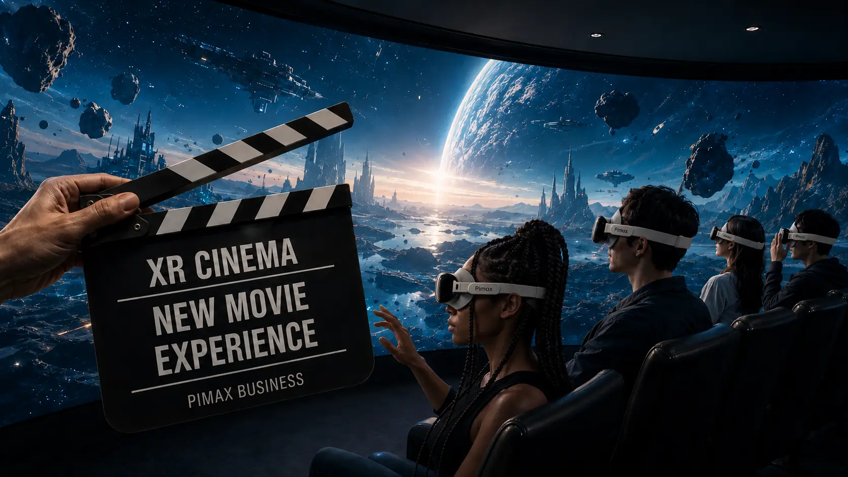 Traditional screen viewing compared with XR immersive viewing